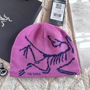 Arc'teryx Pink Black Beanie Birdhead Toque New